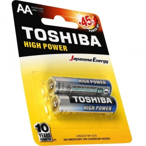 Pilha Alcalina AA Cartela com 2 Toshiba