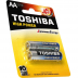 Pilha Alcalina AA Cartela com 2 Toshiba